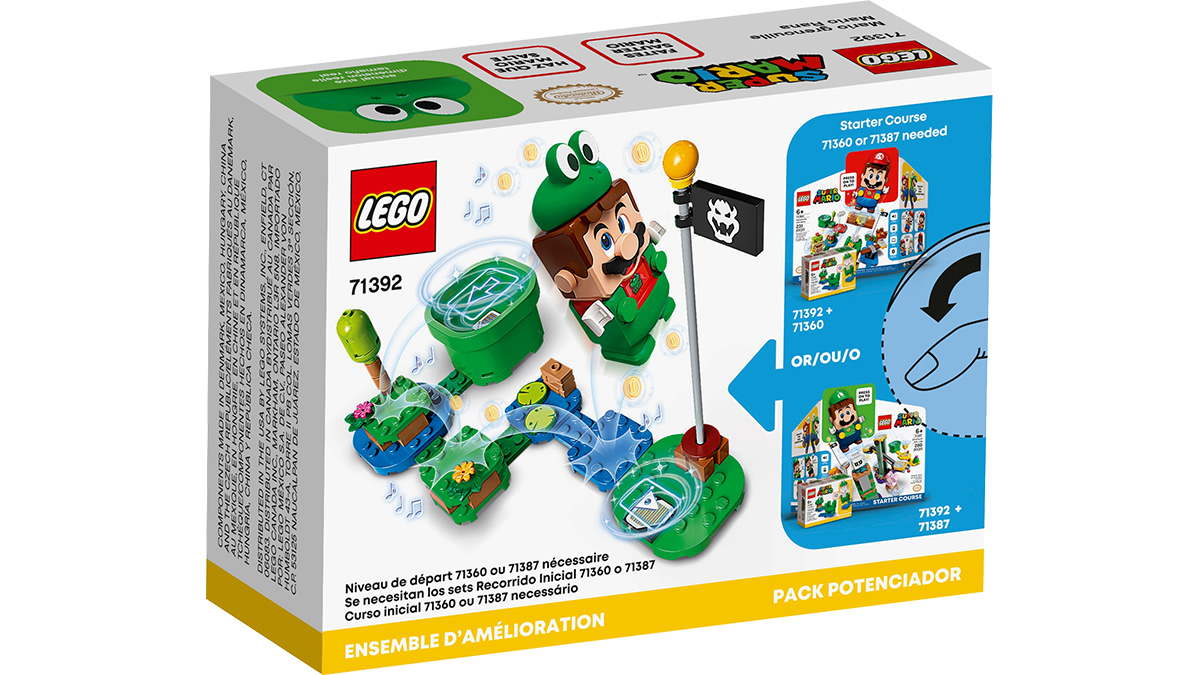 LEGO Super Mario Frog Mario Power Up Pack Merchandise Nintendo Official Site for Canada